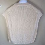 Nordstrom  Women's XS Relaxed Fit‎ Yellow Knitted Sweater Vest Casual Fall Wear Photo 4
