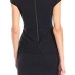 Kensie Black Capped Sleeve Peplum Dress XS NWT Photo 1