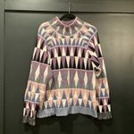Altuzarra  Stilbo wool blend turtleneck Multicolored geometric knit Sweater M Photo 2