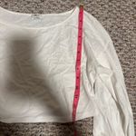 Aritzia Wilfred Crop Scrunch Cuff Long Sleeve White Top- Size XS Photo 4