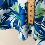 Madison Leigh  size 10 blue green floral sundress padded top adjustable straps Photo 2