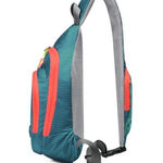 Teal and Orange Sling Backpack Green Photo 0