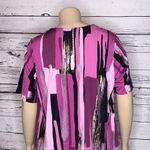 Simonton Says Designed by George Simonton Size 2X Purple & Gold Necklace Blouse Photo 4