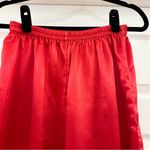 Victoria's Secret Victoria’s Secret Vintage Wide Leg Satin Pajama Pants Red sz Small Photo 3