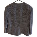 Rena Rowan Vintage Rena Rowen Black White Wool Blend Crew Neck Lined Button Up Blazer L Photo 1