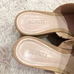 Schutz  Thalia Espadrille Platform Wedge Slides Tan‎ 10B Photo 3