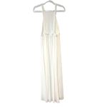 Show Me Your Mumu Amanda Halter Maxi Dress Size S White Bridal Angel Graduation Photo 4