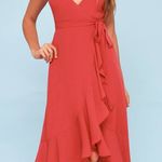 Lulus Berry Pink Midi Dress Photo 0