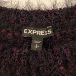 EXPRESS  Sweater size S  length 29” bust 36” color black purple see picture Photo 3