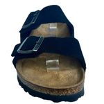 Birkenstock New Arizona Soft Footbed Black Suede Leather Sandals US 8 8 1/2 Photo 1