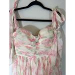 Anthropologie NWOT Mable Floral Bustier Maxi dress with self tie straps size L Photo 1