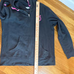 Peloton  ultimate fleece full zip hoodie black charcoal logo tie dye XL EUC Photo 6