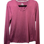 Aeropostale  Sport‎ Top Long Sleeve V Neck Athletic Shirt Womens Medium Mauve Photo 0