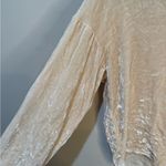 Nation Ltd  Velvet Silk Nadira Pullover Long Sleeve Shirt Womens‎ XS Cream Photo 4