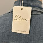 Elan Denim Belted Puff Sleeve Dress Photo 10