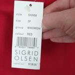 Sigrid Olsen  - wool red pencil skirt size 2 petite Photo 1