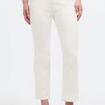 Madewell Petite Kick Out Crop Jeans Pure White Stretch Casual P33 NWT Photo 3