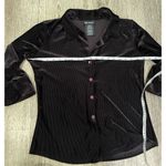 No Boundaries  Y2K Brown Button Up Large 11/13 Top Photo 2