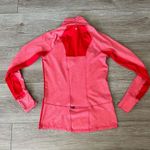 90 Degrees by Reflex Red Salmon Colorblock Ruched Track Jacket XS Photo 3