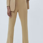 ZARA NWT SPLIT-HEM SKINNY TROUSERS High-waist Camel Photo 0