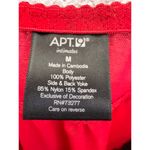 APT.9 Red Babydoll Lingerie – Size M – Sheer Lace Embroidered Cups & Ruffle Hem Size M Photo 3