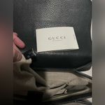 Gucci Authentic Black Calfskin Leather GG Interlocking Crossbody Bag Purse Photo 15
