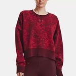 Under Armour NWT Women's Rival Fleece Camo Crew in Chestnut Red - 690 Photo 0