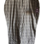 Ava & Viv  Women's Plus Size Cream Plaid High Rise Tapered Pants - Size 22 - NWT Photo 0