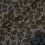 Loft  never worn grey cheetah leopard print leggings size medium petite Photo 4