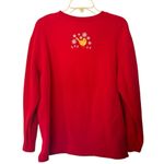 Westbound  Women’s Red Snowman Embroidered Winter Christmas Sweatshirt Photo 3