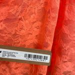 SKIMS Neon Bright Orange Stretch Lace Sheer Bodysuit 4X NWT Photo 4