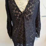 Delicates  Black Lace top Size‎ Xl Photo 0