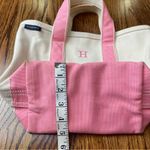 Lands' End Pink and Cream Canvas Tote Photo 4