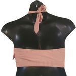 Puma Halter Neck Sports Bra - Size XL - Rose Gold Pink Logo Athletic NWT Photo 6