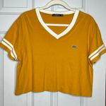 Obey  Yellow V‎ Neck Short Sleeve Tee Medium Photo 0