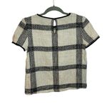 ZARA  Checkered Tweed Blouse Photo 1