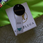 New Cyn & Luca Small bikini swim string bottom floral teal medium coverage‎ Blue Photo 1