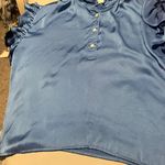 Koch  Blue Ruffled Top and Skirt Set size small Photo 10