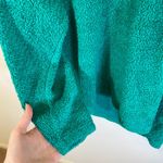 NY Jeans Green Sherpa Pullover Sweatshirt Photo 3