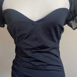 NWT ASOS Black Mesh Bikini One Piece Size 16 Photo 1