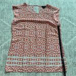 The Limited  Pink and Orange Patterned Top Lightweight Career Office Wear Size S Photo 6