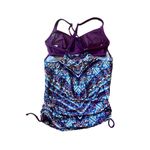 Athleta Swimsuit Marrakesh Side Scrunch Tankini Swim Top Size 32 B/C UPF+50 Photo 8