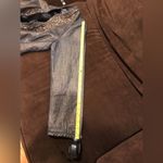 Chico's  Blazer No Button Jacket Metallic Gold jeweled Beaded front jacke… Photo 7