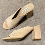 Steve Madden  Beige Open-Toe Mules Photo 1
