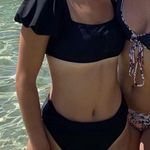 Black Puff Sleeve Bikini Set Photo 0