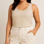 Casual Summer Utility Cargo Shorts White Time and Tru 6 Photo 1