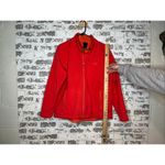 The North Face | women bright orange zip up jacket Photo 3