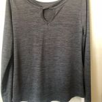 Apana Long Sleeve Strappy Back Top Gray M Photo 6