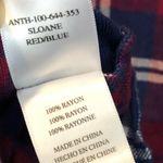 Rails Anthropologie  Women's Small Sloane Plaid Crop Tie Front Long Sleeve Shirt Photo 9