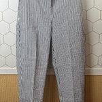 ZARA  High-Waist Navy Striped Tailored Pants - Size - Medium - NWT Photo 0